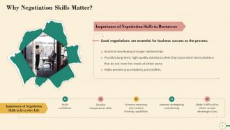 Significance Of Negotiation Skills Training Ppt