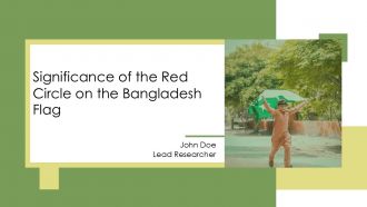 Significance Of The Red Circle On The Bangladesh Flag PPT Guidelines AT