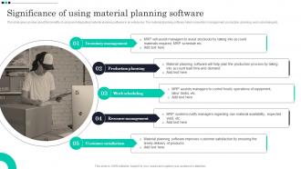 Significance Of Using Material Planning Software Strategic Guide For Material