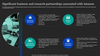 Significant Business And Research Partnerships Amazon Pricing And Advertising Strategies
