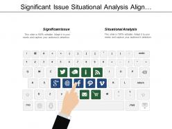 Significant issue situational analysis align capability major goals