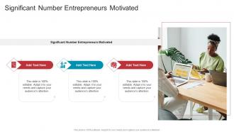 Significant Number Entrepreneurs Motivated In Powerpoint And Google Slides Cpb