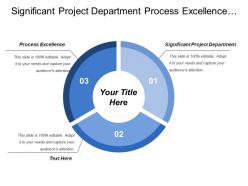 Significant project department process excellence manufacture technology department