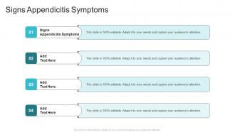 Signs Appendicitis Symptoms In Powerpoint And Google Slides Cpb
