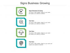 Signs business growing ppt powerpoint presentation model graphics pictures cpb