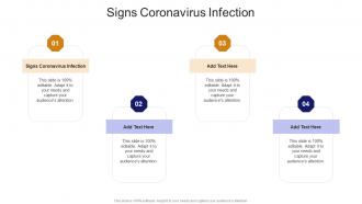 Signs Coronavirus Infection In Powerpoint And Google Slides Cpb