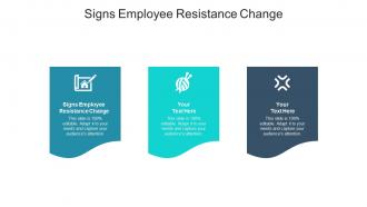 Signs employee resistance change ppt powerpoint presentation pictures elements cpb