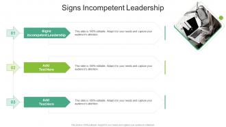Signs Incompetent Leadership In Powerpoint And Google Slides Cpb