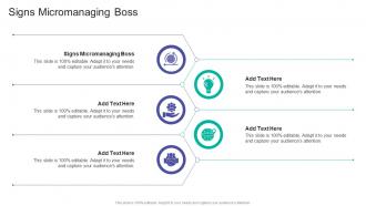 Signs Micromanaging Boss In Powerpoint And Google Slides Cpb