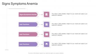 Signs Symptoms Anemia In Powerpoint And Google Slides Cpb