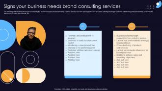 Signs Your Business Needs Brand Consulting Services Marketing Consulting Proposal