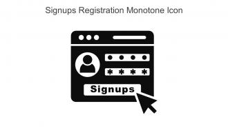 Signups Registration Monotone Icon In Powerpoint Pptx Png And Editable Eps Format