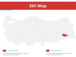Siirt map powerpoint presentation ppt template