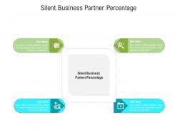 Silent business partner percentage ppt powerpoint presentation slides design inspiration cpb