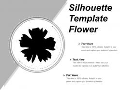 Silhouette template flower powerpoint graphics