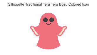 Silhouette Traditional Teru Teru Bozu Colored Icon In Powerpoint Pptx Png And Editable Eps Format