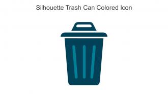 Silhouette Trash Can Colored Icon In Powerpoint Pptx Png And Editable Eps Format