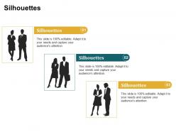 Silhouettes audiences attention capture ppt powerpoint presentation inspiration