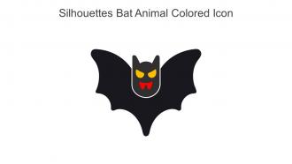 Silhouettes Bat Animal Colored Icon In Powerpoint Pptx Png And Editable Eps Format