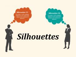 Silhouettes communication management planning business marketing strategy