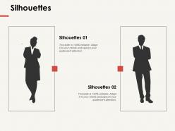 Silhouettes formal f292 ppt powerpoint presentation professional mockup