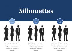 Silhouettes ppt file vector