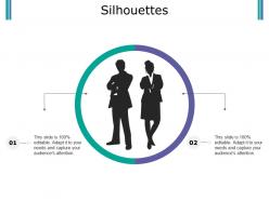 Silhouettes ppt outline gridlines