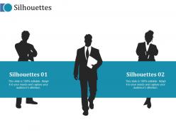 Silhouettes ppt outline icon