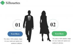 Silhouettes ppt summary design templates