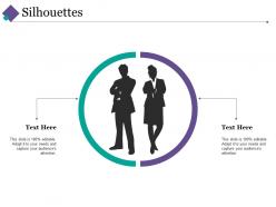 Silhouettes ppt summary designs