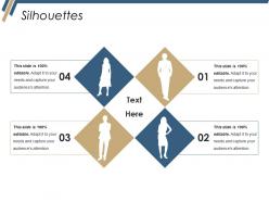 Silhouettes ppt visual aids styles