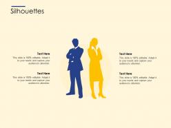 Silhouettes r592 ppt powerpoint presentation ideas graphics example