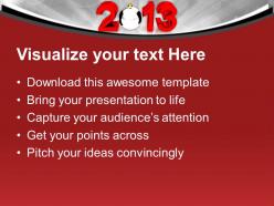 Silver ball new year powerpoint templates ppt themes and graphics 0113