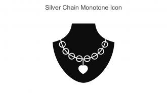 Silver Chain Monotone Icon In Powerpoint Pptx Png And Editable Eps Format