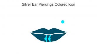 Silver Ear Piercings Colored Icon In Powerpoint Pptx Png And Editable Eps Format