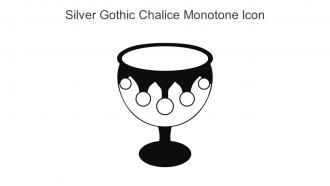 Silver Gothic Chalice Monotone Icon In Powerpoint Pptx Png And Editable Eps Format