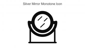 Silver Mirror Monotone Icon In Powerpoint Pptx Png And Editable Eps Format