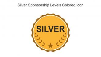 Silver Sponsorship Levels Colored Icon In Powerpoint Pptx Png And Editable Eps Format