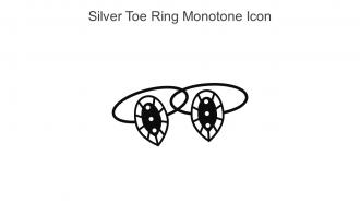 Silver Toe Ring Monotone Icon In Powerpoint Pptx Png And Editable Eps Format