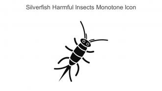 Silverfish Harmful Insects Monotone Icon In Powerpoint Pptx Png And Editable Eps Format