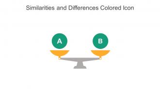 Similarities And Differences Colored Icon In Powerpoint Pptx Png And Editable Eps Format