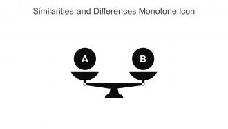 Similarities And Differences Monotone Icon In Powerpoint Pptx Png And Editable Eps Format
