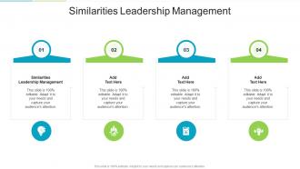 Similarities Leadership Management In Powerpoint And Google Slides Cpb