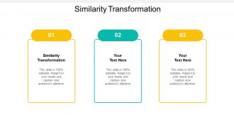 Similarity transformation ppt powerpoint presentation icon show cpb