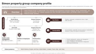 Simon Property Group Company Profile Housing And Property Industry Report IR SS V