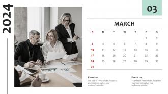 Simple And Effective Calendar Blueprint Ppt Template Editable Professional