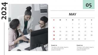 Simple And Effective Calendar Blueprint Ppt Template Downloadable Professional