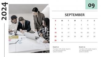 Simple And Effective Calendar Blueprint Ppt Template Designed Professional