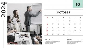Simple And Effective Calendar Blueprint Ppt Template Colorful Professional