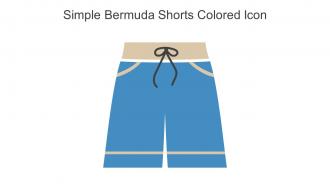 Simple Bermuda Shorts Colored Icon In Powerpoint Pptx Png And Editable Eps Format